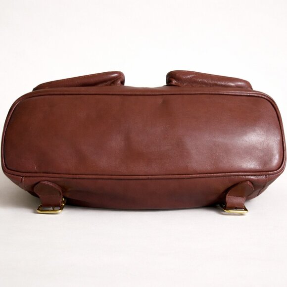 -Gucci Bamboo Leather Backpack Brown - Vintage Italy main image 7